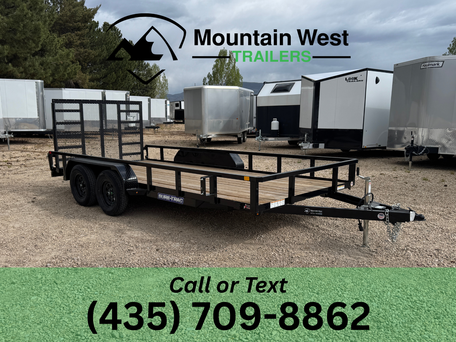 2026 Sure-Trac 7X16-7K Tube Top Utility Trailer