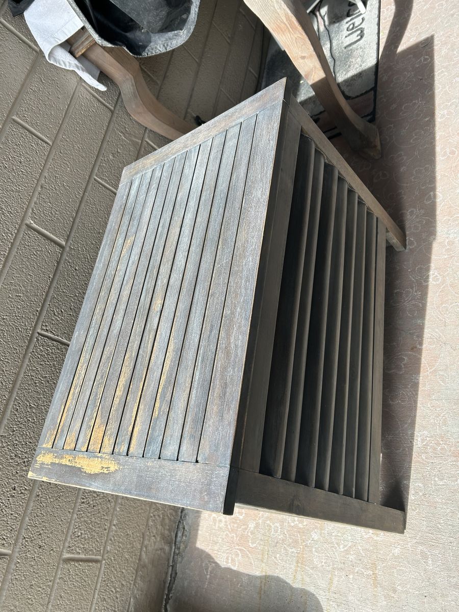 PATIO COOLER SIDE TABLE HEAVY SOLID WOOD
