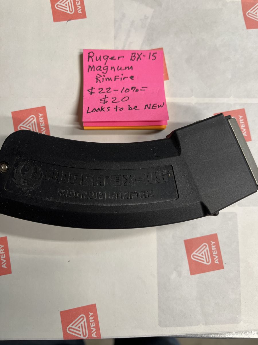 Ruger BX-15 Magnum Rimfire Mag.