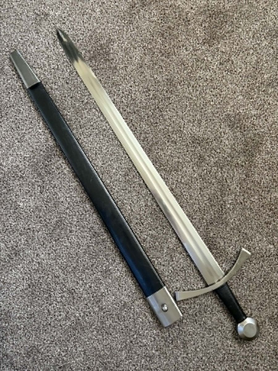 Windlass Classic Medieval Sword – Battle Ready Knightly Sword w/ Scabbard