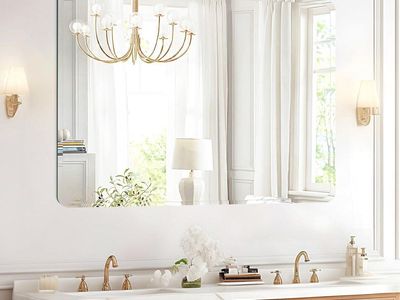 Frameless Mirror for Bathroom Vanity,