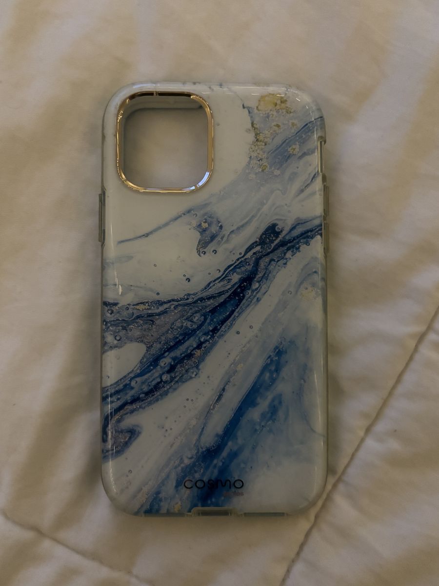 COSMO Blue Marble Design iPhone Case - Compatible with iPhone 11 Pro, Blue/White