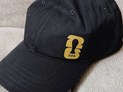 adidas FIFA World Cup 2026 Black Gold Logo Ball Cap Hat NWT