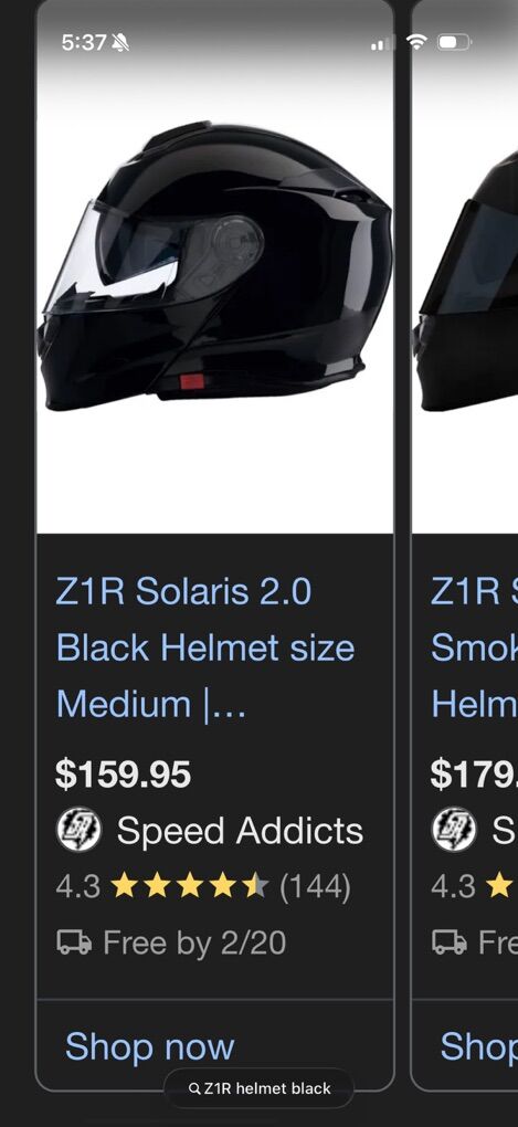 Z1R Motorcycle Helmet