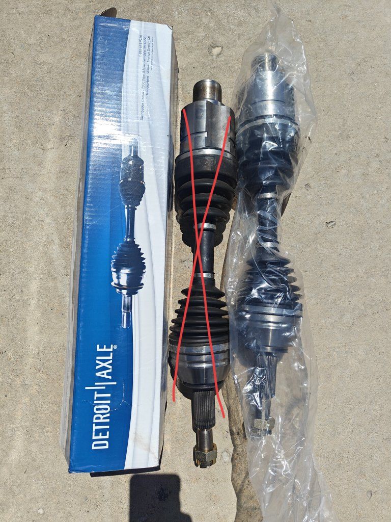 2000 Dodge Durango/Dakota 4wd front CV axle