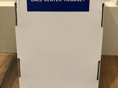 Black Call Center Headset 3.5mm Jack