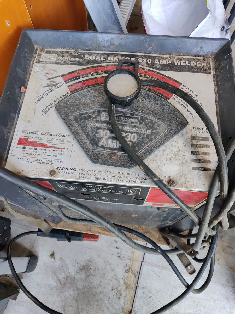 Vintage Sears Craftsman Dual Range 230 Amp Welder