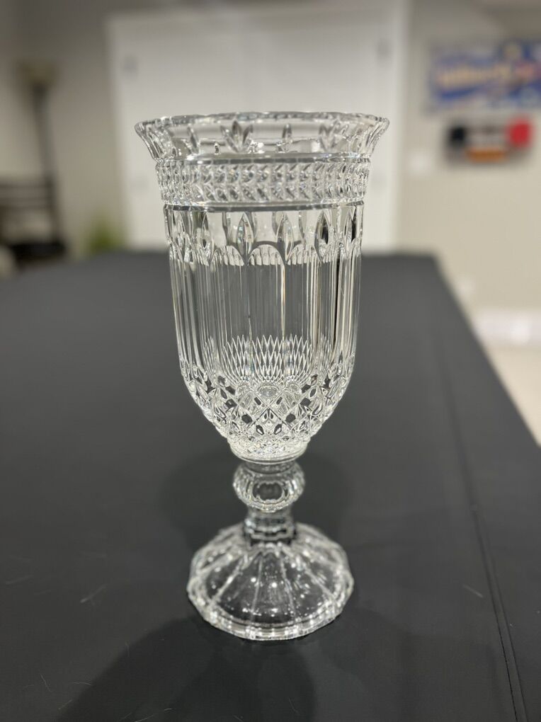 Pair of 14 Inch Shannon Crystal Lamps by Godinger