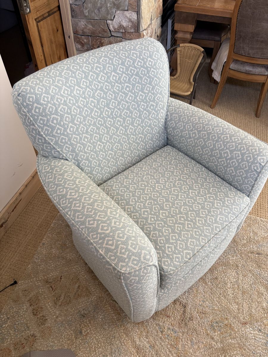 Custom rocking swivel chair