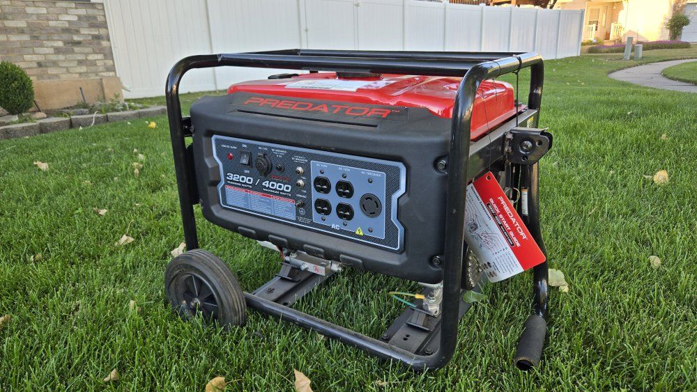 Predator 4000 Watt Portable Gas Generator 212cc Engine