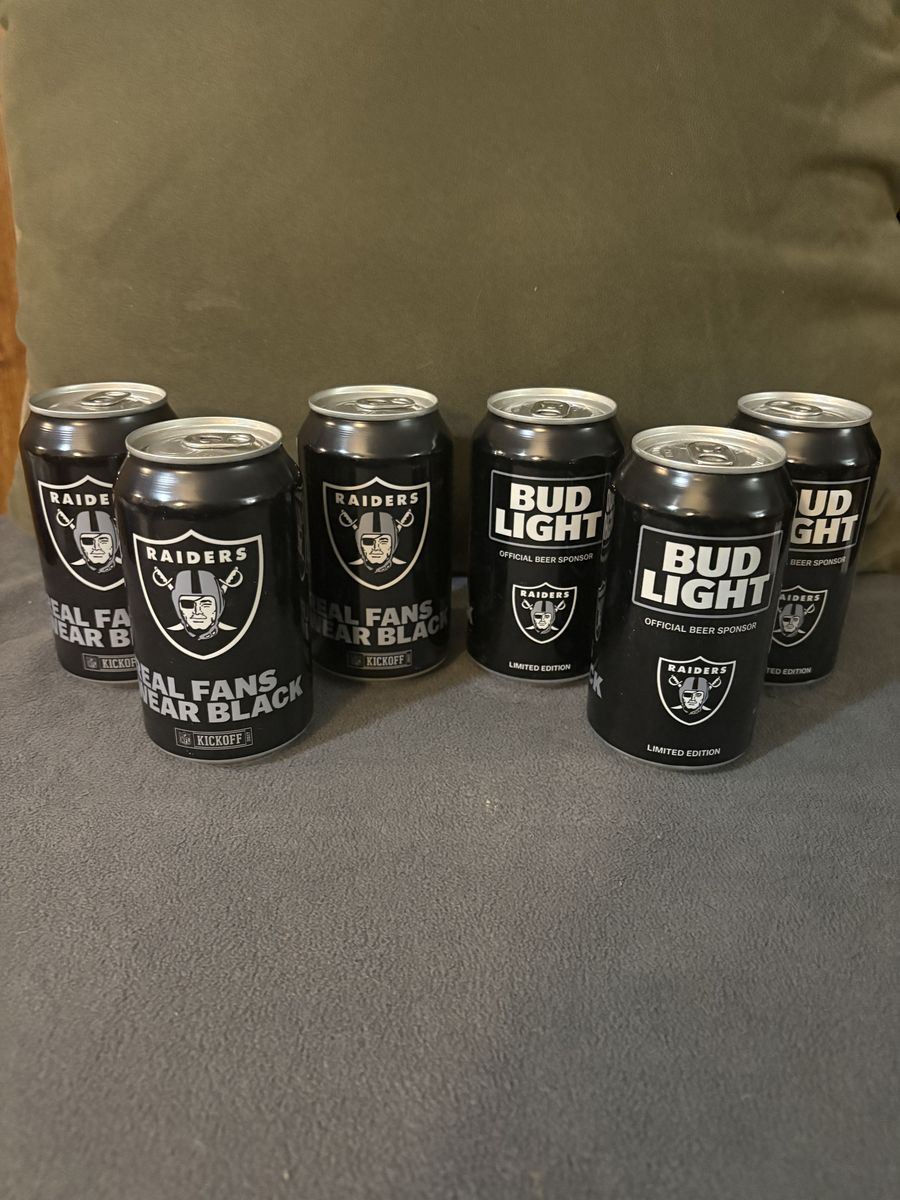 2017 Bud Light NFL limited-edition Raiders Cans
