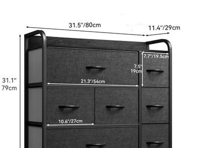 VITAHOME Fabric Dresser with 7 drawers