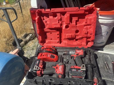 Milwaukee M18 Fuel Drill and Impact Driver Combo Kit with Case and Batteries
