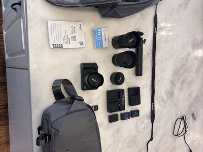 Canon EOS M50 Mirrorless Camera Kit - 4 Lenses, 3 Batteries, Cases, Tripod, 256GB SD Card