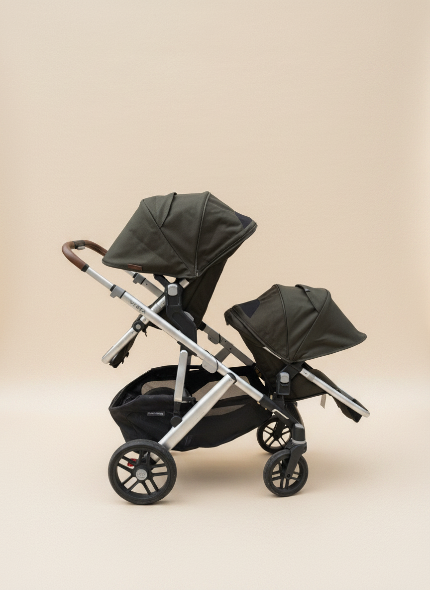 UPPAbaby Vista V2 Double Stroller + Bassinet + Travel Bags