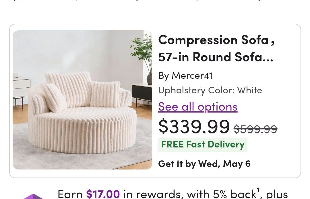 round sofa chair