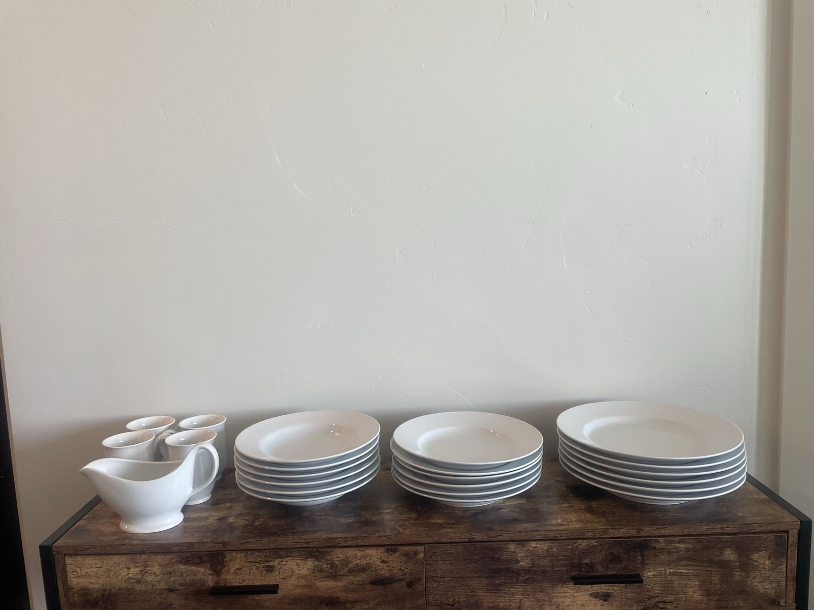 Pottery Barn Great White Dinner Plates, Salad Plates & Bowls