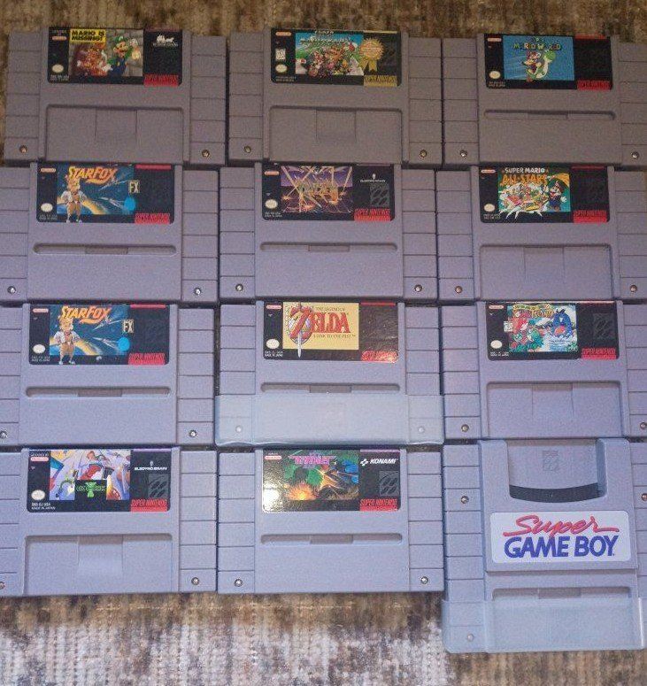 Super Nintendo game lot