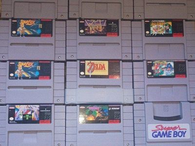 Super Nintendo game lot