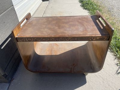 Vintage NFL Rolling Cart