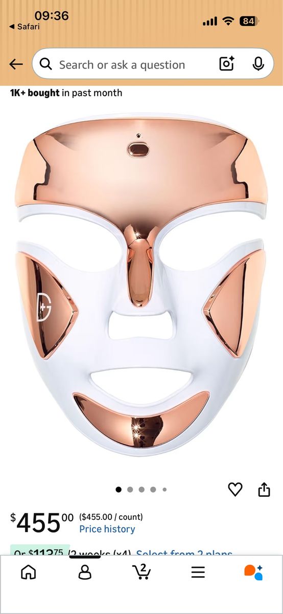 RED LIGHT FACE MASK. Dr Dennis Gross.