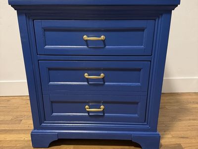 Cute blue nightstand/dresser!