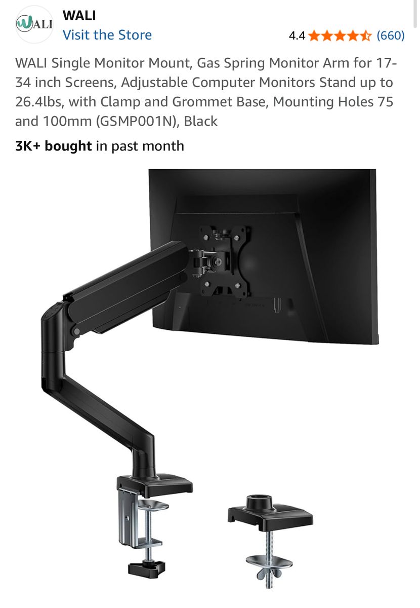 (W)ALI Triple and Single Monitor Mounts