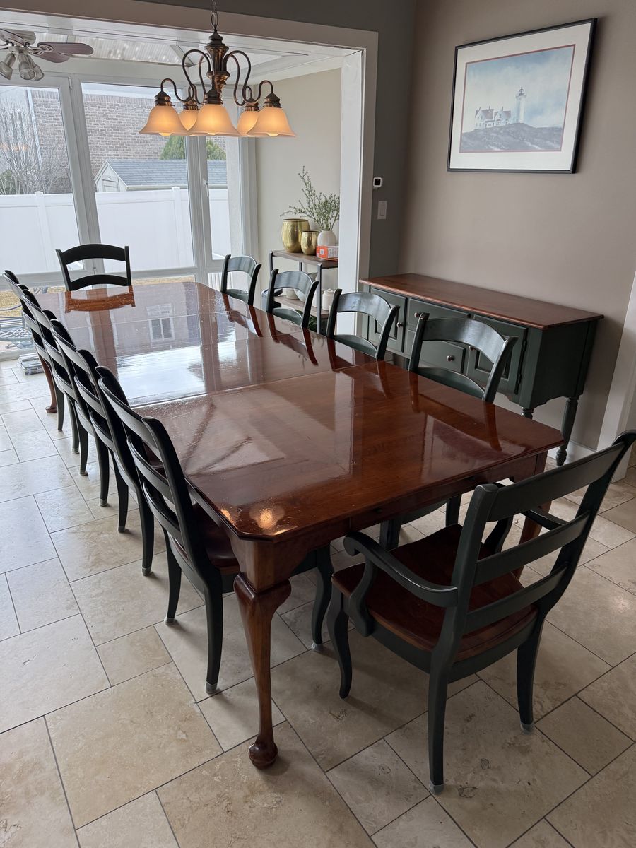 Dining Table With Chairs And Buffet Table Set