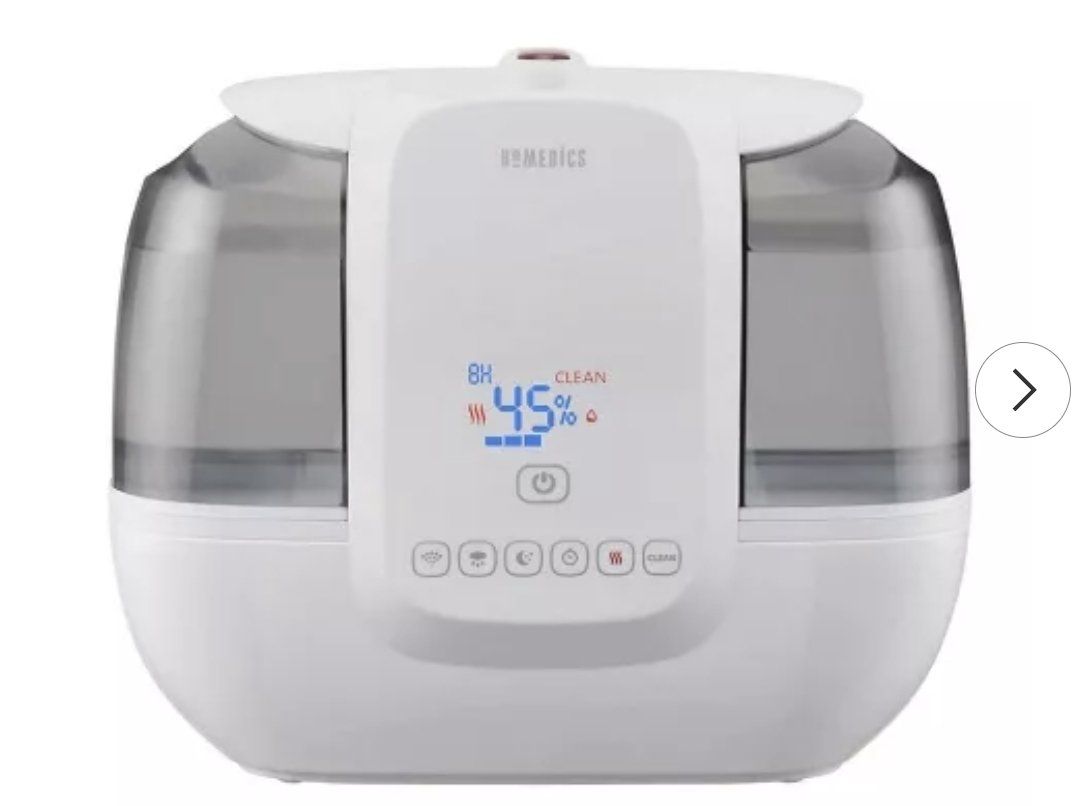 TotalComfort Homedics Warm/Cool Mist Ultrasonic Humidifier W/UV-C Technology with remote