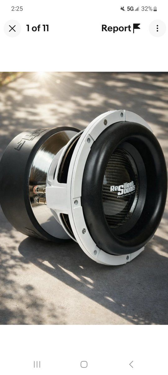 Resilient Sounds Platinum 10 V2 10" Car Subwoofer - 2500W RMS / 5000W Max - D1 Ohm Load