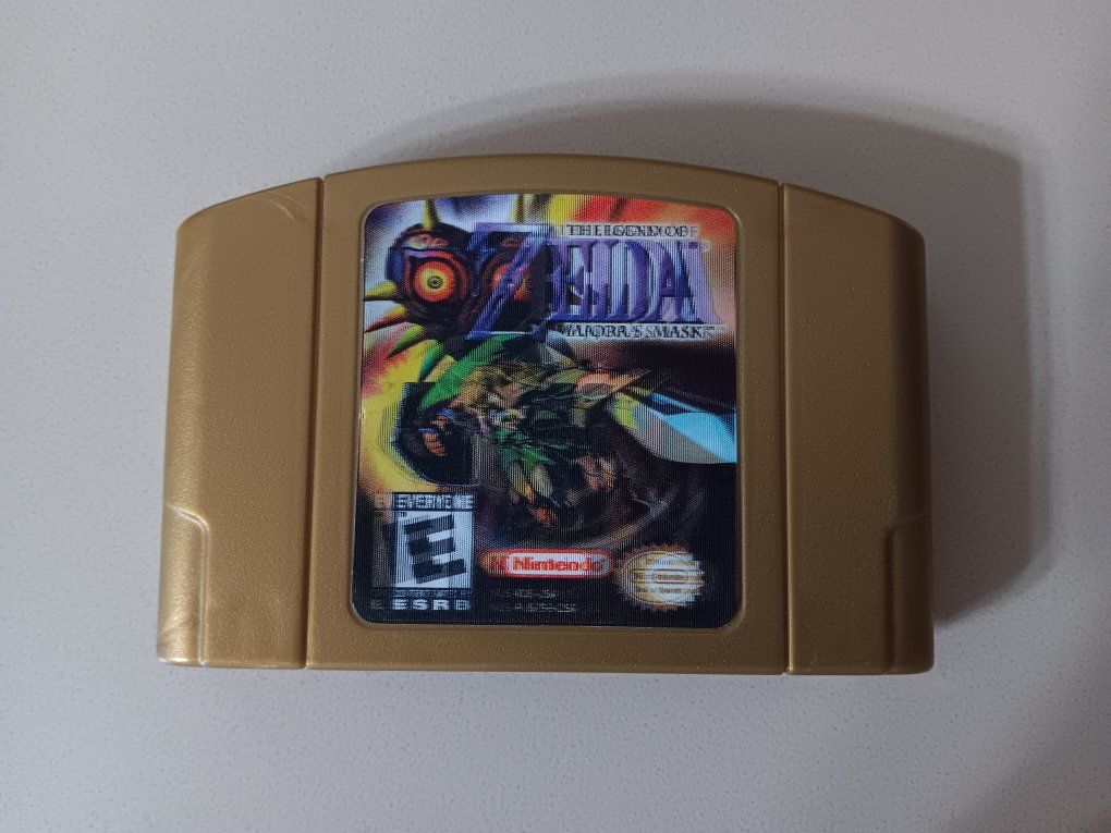 The Legend of Zelda: Majora's Mask N64 Holographic Label, Authentic, Tested. Excellent Conditions!