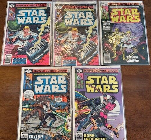 Star Wars Marvel Comics, from 1979. #26, 26, 27, 28, 29