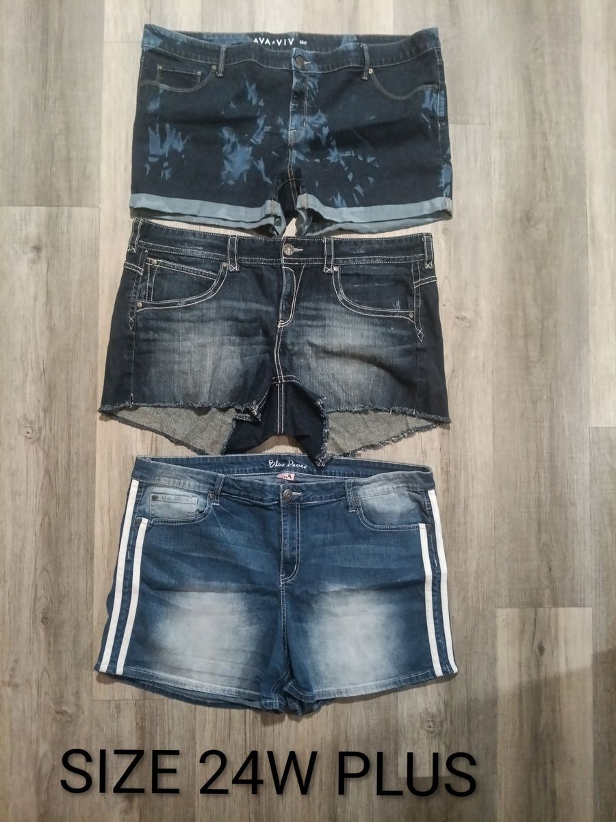3 PAIR SHORTS 24W Plus