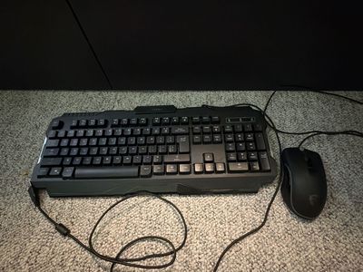 MSI Wired Gaming Keyboard and Mouse Combo - Black