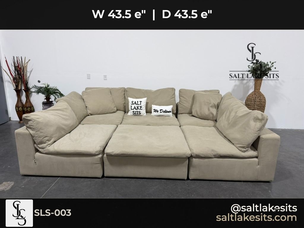 Down East 6 Pc Modular Sectional Sofa Couch Delivery