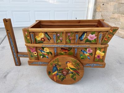 Vintage Joaquín Chaverri hand painted Cart