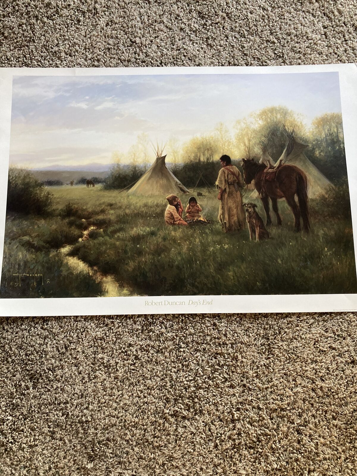 "Following the River" Robert Duncan - This one is Award Winning! licewnced re-print 24x36