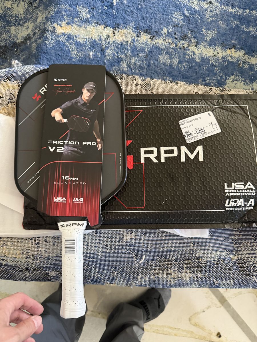 RPM Friction ProV2 Pickleball paddle