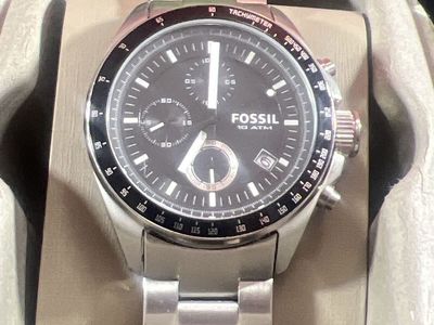 FOSSIL Chronograph Quartz CH2600 Men's Stainless Steel Black Dial