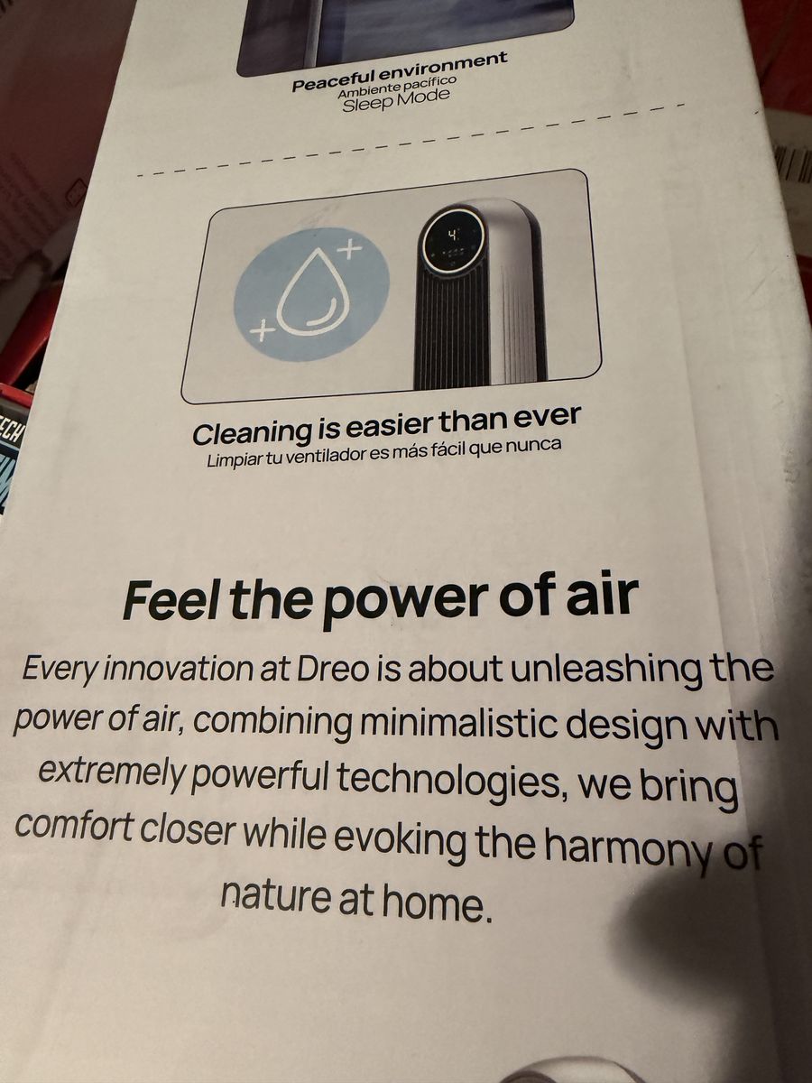 Dreo tower fan with remote