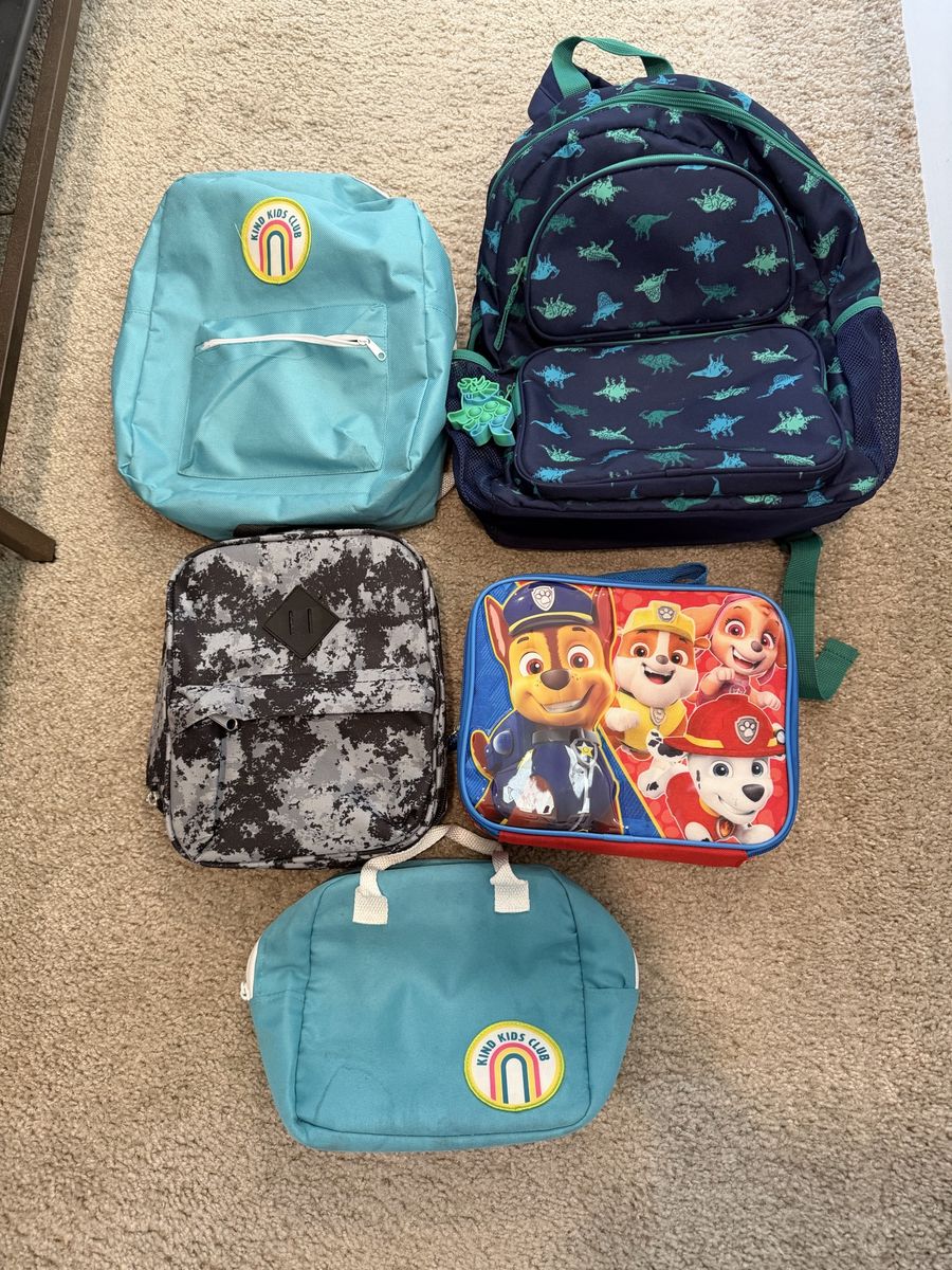 Assorted Lunch Bags and Backpacks (All for $10)