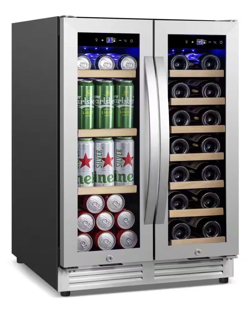 New in box- dual zone beverage & wine cooler