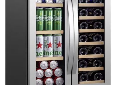 New in box- dual zone beverage & wine cooler