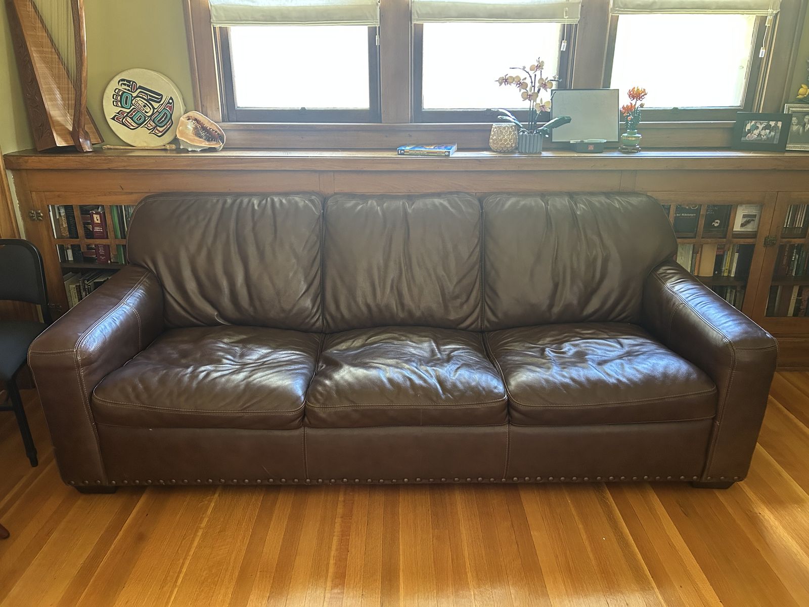 Leather couch