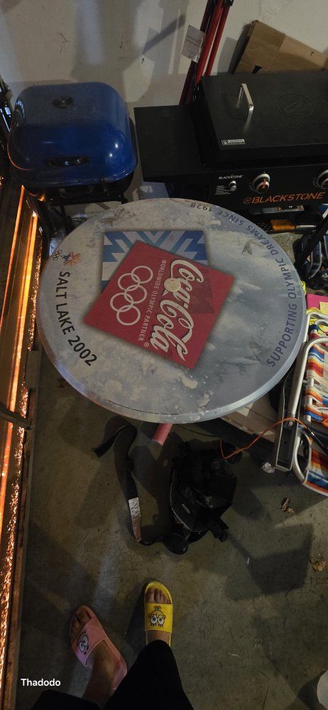 Coca-Cola Salt Lake 2002 Olympic Games Partner Pub Table - Round Top no base 50 obo
