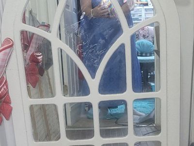 Large Arched Windowpane Wall Mirror