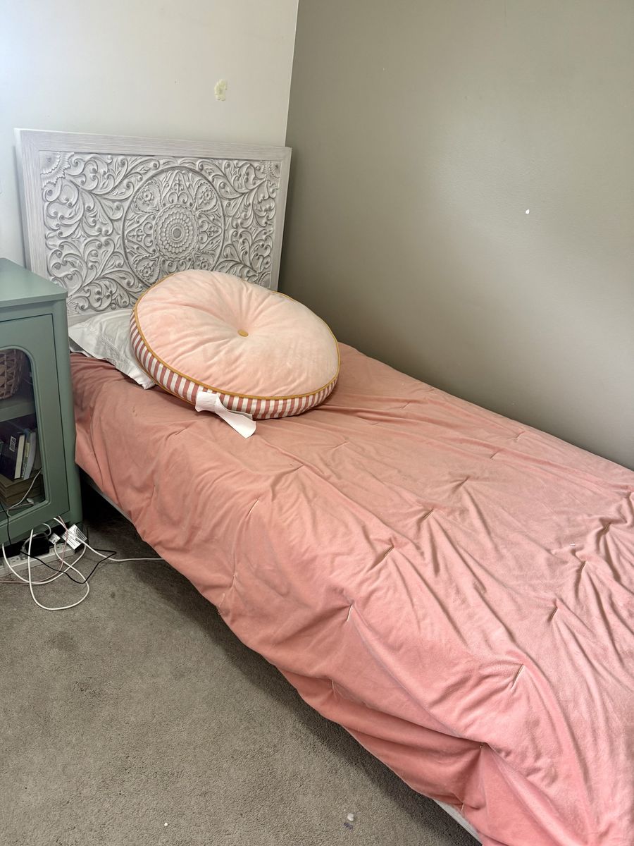 Kids twin bed frame (wood)