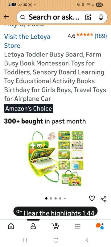 New! Toddler Busy Book