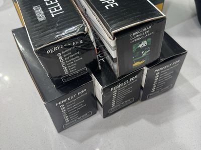 High Quality Telescope and Binocular Box Lot (New)