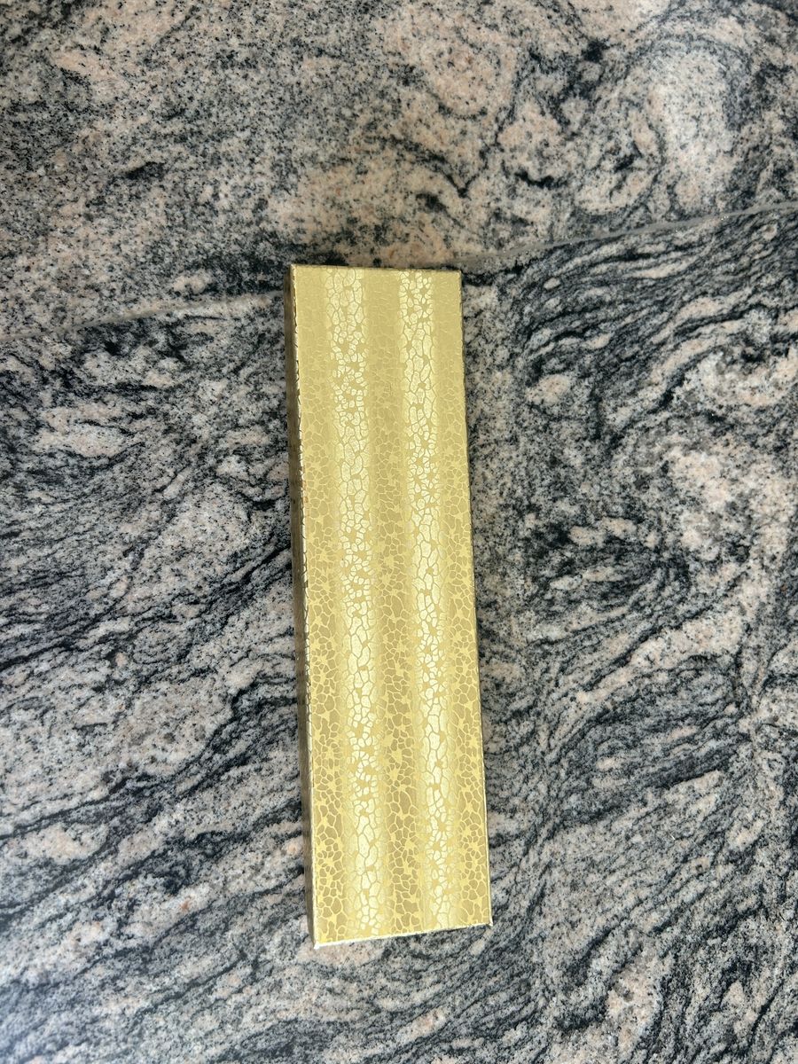 Gold cardboard jewelry gift boxes w/cotton insert